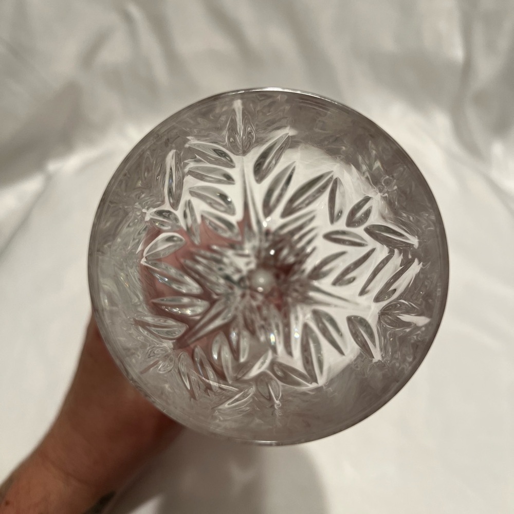 Gorham Crystal Clear Star Blossom Wine Glasses Set of 7 - Picture 7 of 9